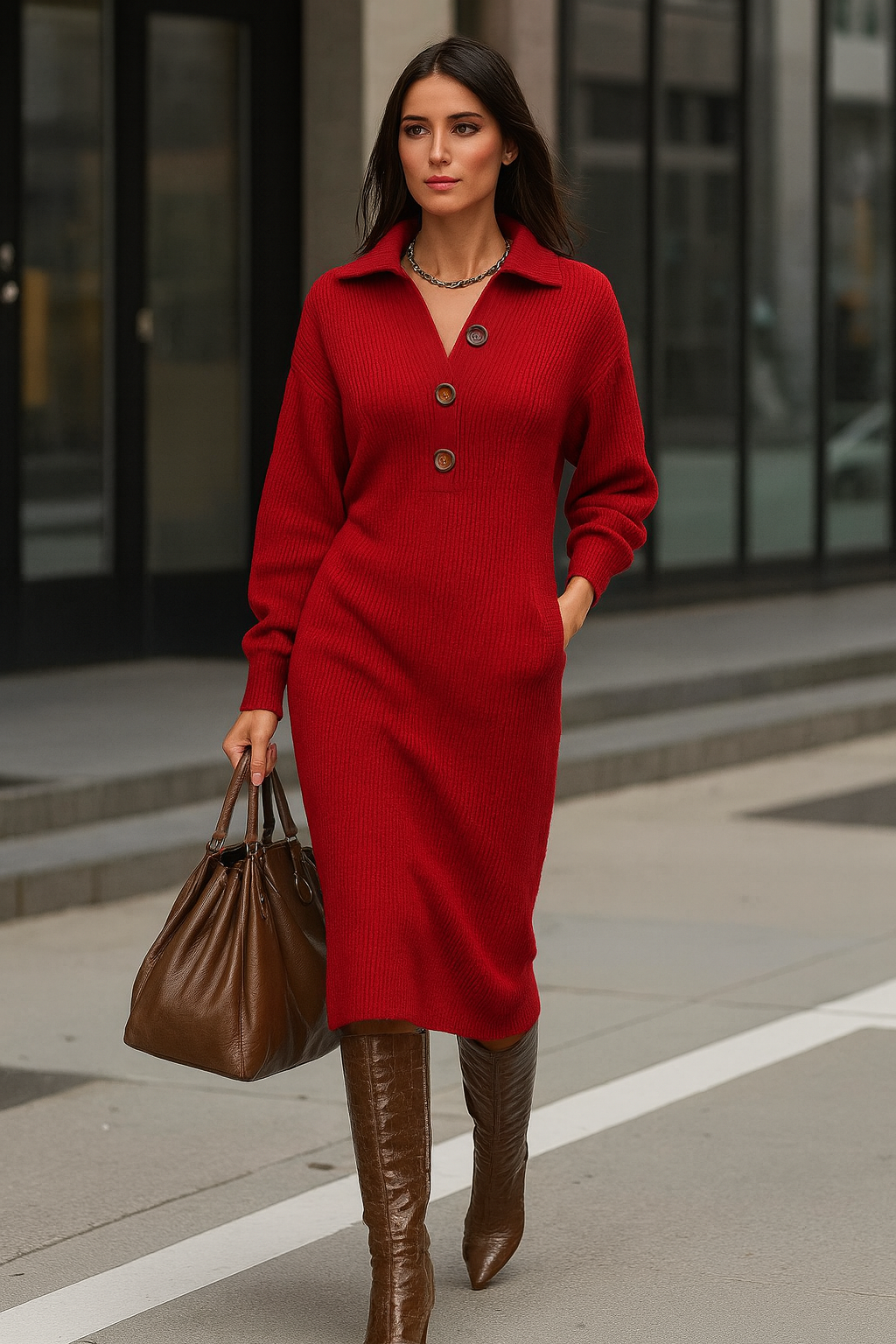 ARMONIA®| VESTIDO PUNTO CINTURÓN