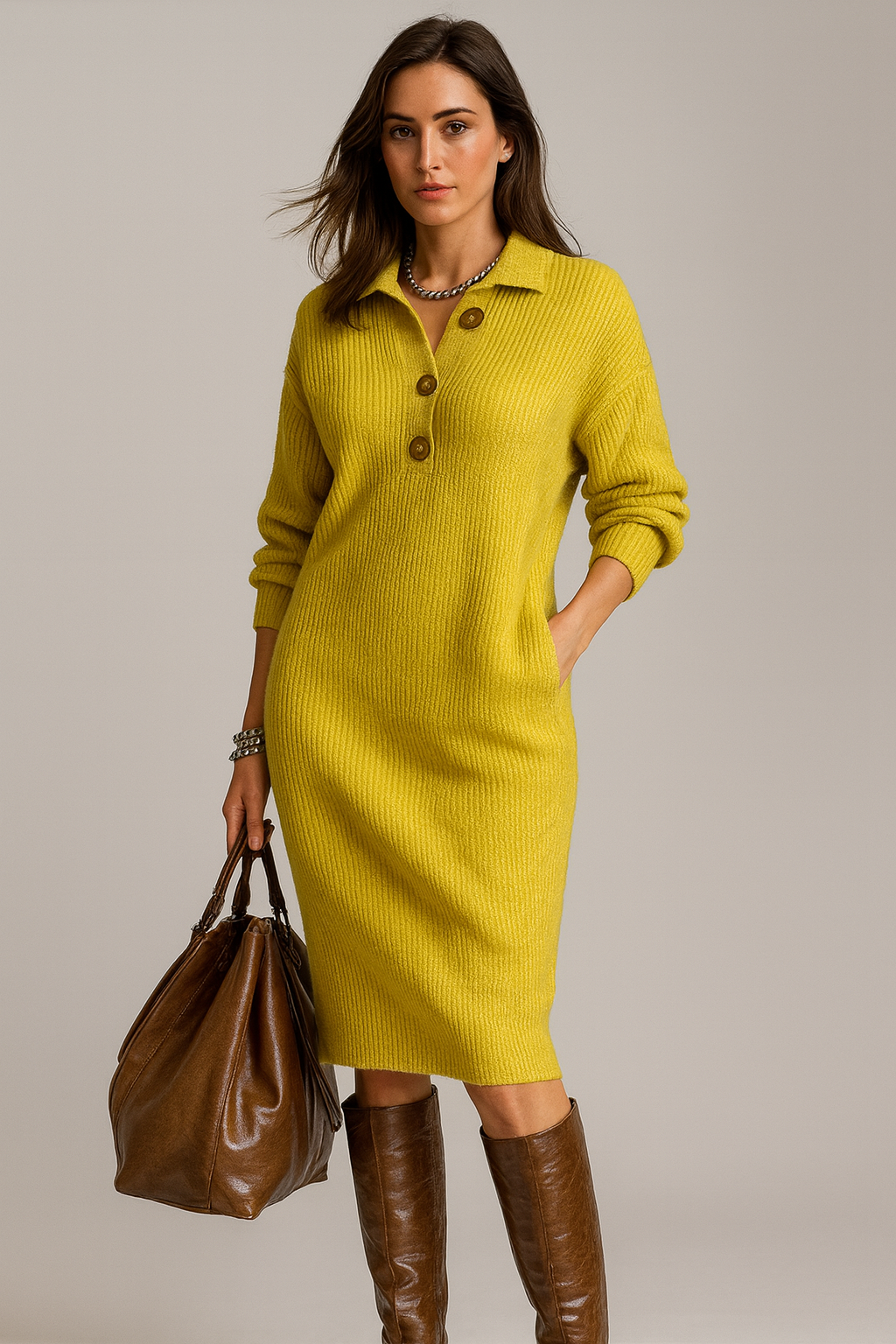 ARMONIA®| VESTIDO PUNTO CINTURÓN