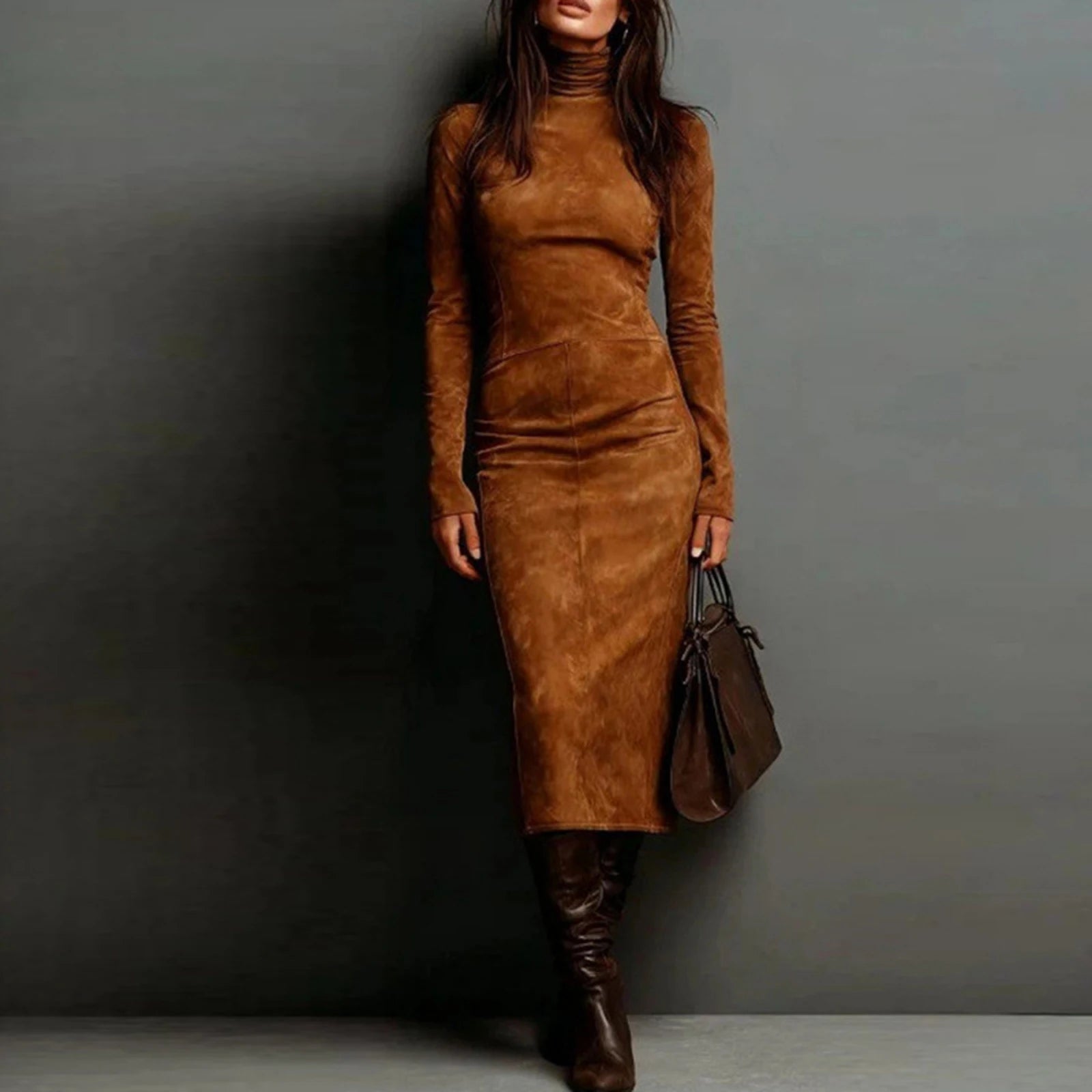 CARISMA | VESTIDO LARGO AJUSTADO DE TERCIOPELO