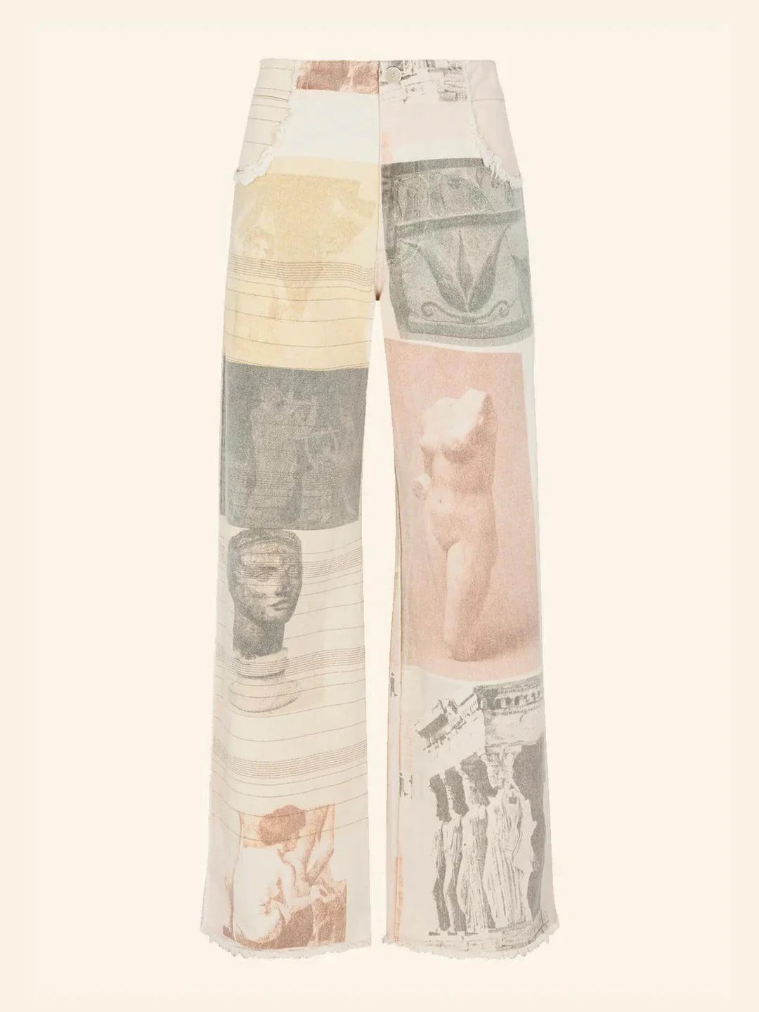 Alma | Jeans anchos rectos diseño Vintage