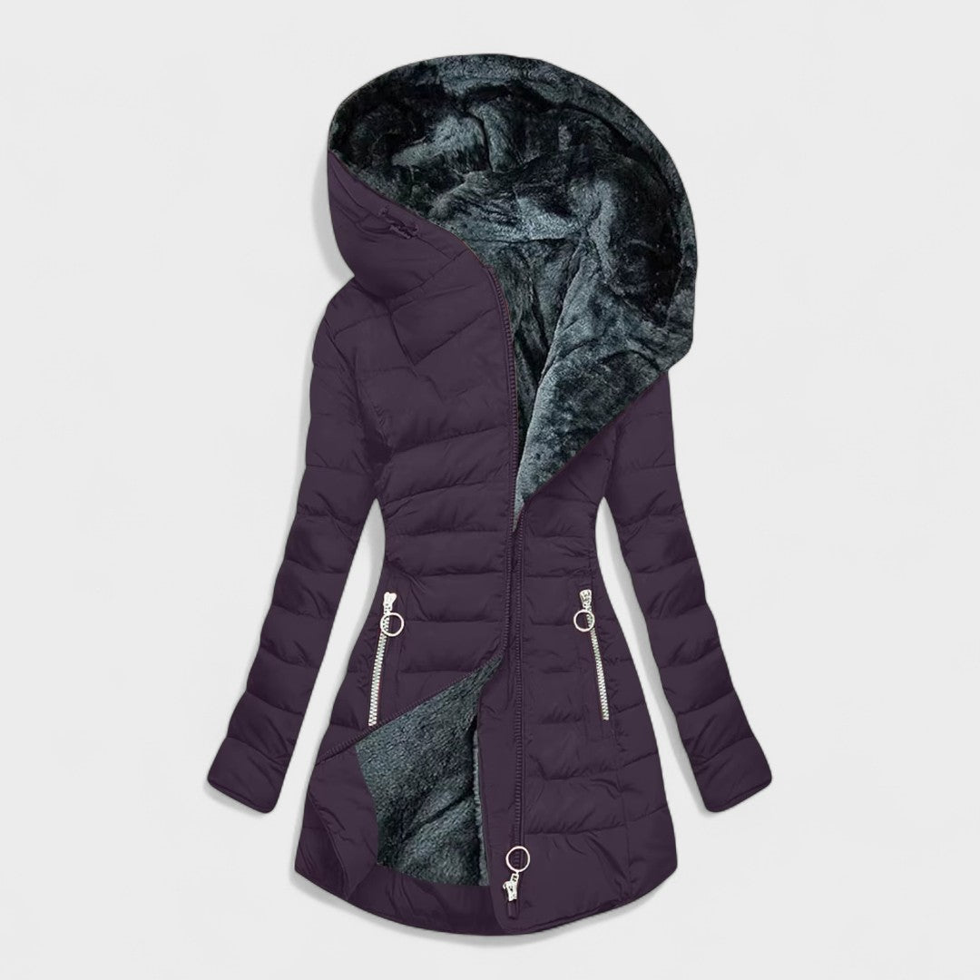 BELICE | Abrigo cálido con forro de pelo